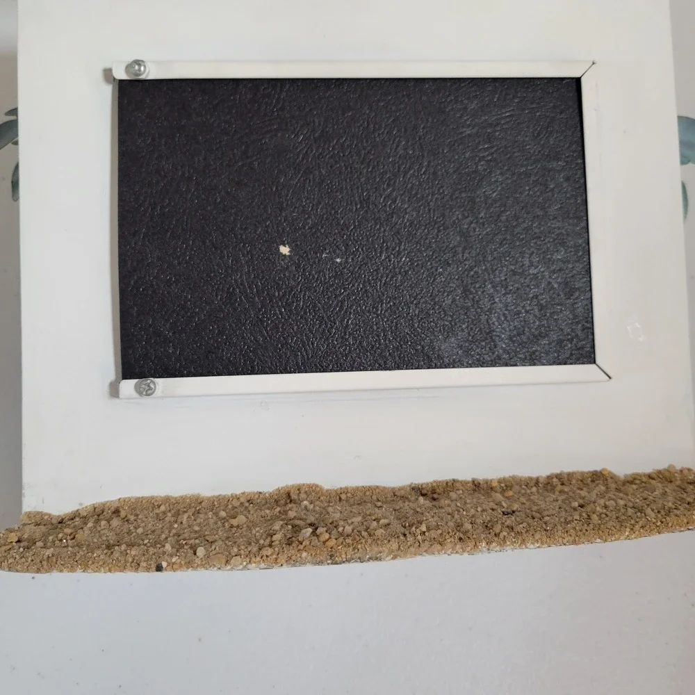 Metal‎ Beach Palm Trees Picture Frame Hammock Free Stand Tropical 0266